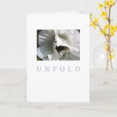 Occasion Kaart: Ontvouwen Kaart (Gele Bloem)