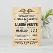 Occident Thème Mariage Invitations (Debout devant)