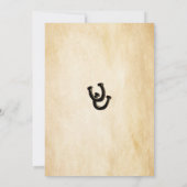 Occident Thème Mariage Invitations (Dos)