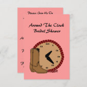 Occidental autour des invitations de Fête de la (Devant / Derrière)