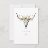 Occidental crâne long choix repas mariage RSVP (Devant)