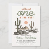 Occidental Desert Cowboy Invitation d'anniversaire (Devant)