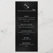 Occidental Gothic Wedding Reception Menu (Devant)