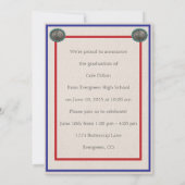 Occidental Patriotic Photo Graduation Invitation (Dos)