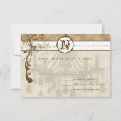 Occidental Rustic Chic Rwirls Wedding RSVP (Dos)