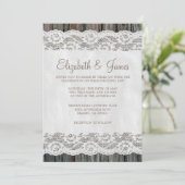 Occidental Tree Bark Wedding Invitations (Debout devant)