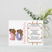 Occidentale Big Ten Girl Invitation d'anniversaire (Debout devant)