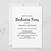 Occidentale Thème Graduation Party Invitation (Dos)