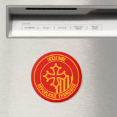 Occitanie Round Emblem Magneet (Insitu (Vaatwasser))