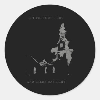 Occult Burning Church Atheïst Satan Devil Antichri Ronde Sticker