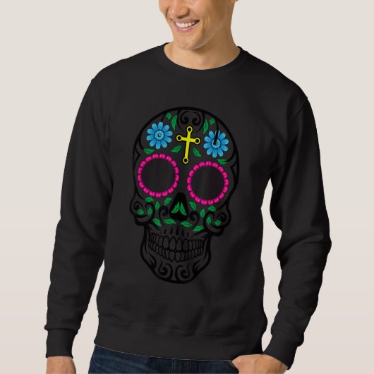 Occult Magic Day Of The Dead Skull 1 Trui (Voorkant)