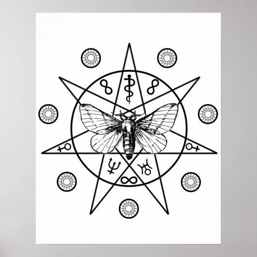 Occult Secrets Black Sigil Poster (Voorkant)