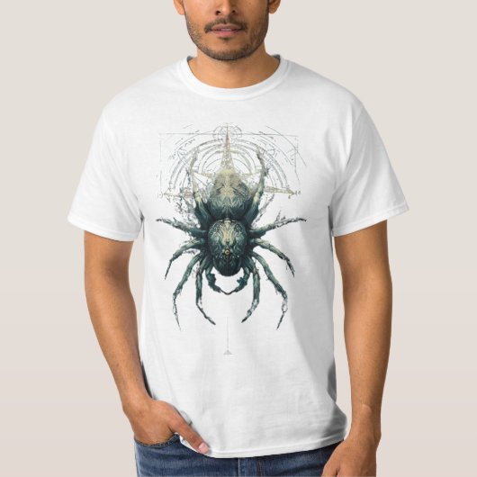 Occult Spider Mystic Geometry Dark Art T-Shirt (Devant)