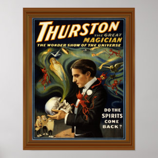 Occult Spirit Medium Thurston Magicien Poster
