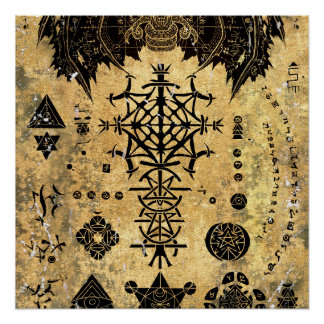 occult symbool perfect poster