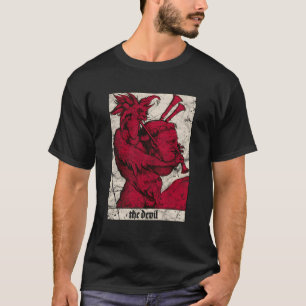 Occulte Baphomet de Duivel Middeleeuwse Satan Anti T-shirt