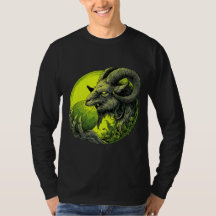Occulte Baphomet Groene Bol Lange Mouwen