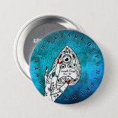 occulte dag ronde button 7,6 cm (Voorkant /achterkant)