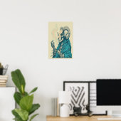 Occulte Rookram Schedel Poster (Thuiskantoor)