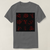 occulte symbolen t-shirt (Design voorkant)
