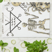 occulte symbolen theedoek (Gevouwen)