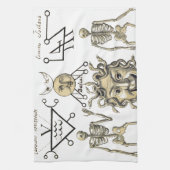 occulte symbolen theedoek (Verticaal)