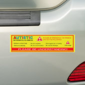 Occupant autiste dans le véhicule Sticker pare-cho (En voiture)