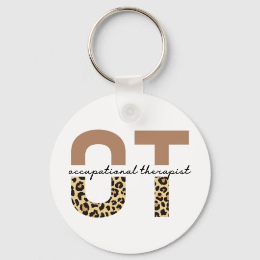 Occupational therapeut OT-cheetah-cadeaus Sleutelhanger (Voorkant)
