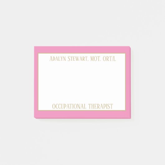 OCCUPATIONAL therapeut post het merkt op Post-it® Notes (Voorkant)