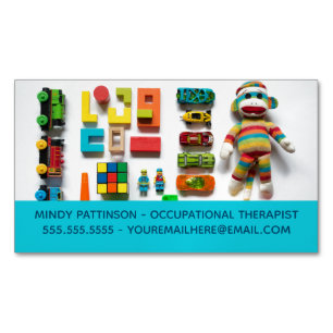"Occupational Therapist Child Therapy Play Toys" Magnetisch Visitekaartje