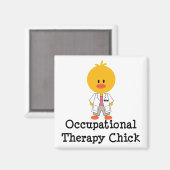 Occupational Therapy Chick Magnet Magneet (Voorkant / Achterkant)
