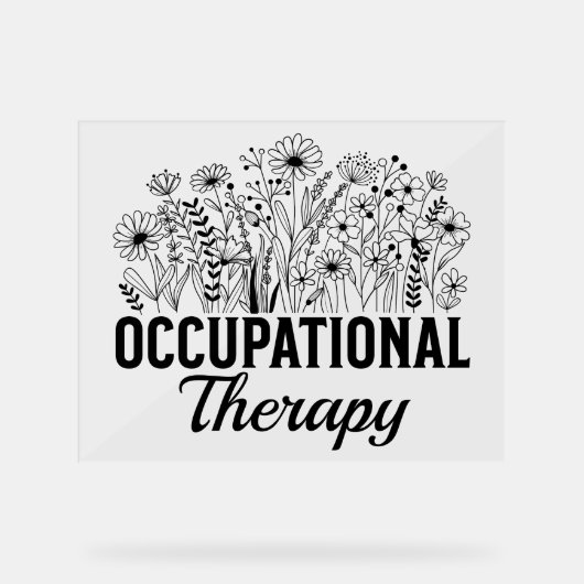 Occupational Therapy Floral Occupational OT (Recto)