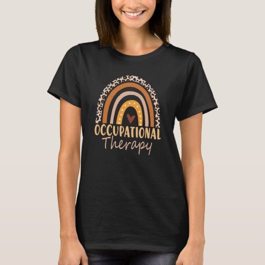 Occupational Therapy OT Therapist OT Month Leopard T-shirt (Voorkant)