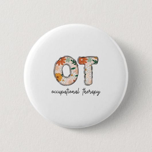 Occupational Therapy Ot Therast Ot Month Ronde Button 5,7 Cm (Voorkant)