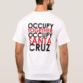 Occupez le T-shirt de "démocratie" de Santa Cruz (Dos)