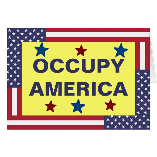 OCCUPY AMERICA (Voorkant Horizontaal)