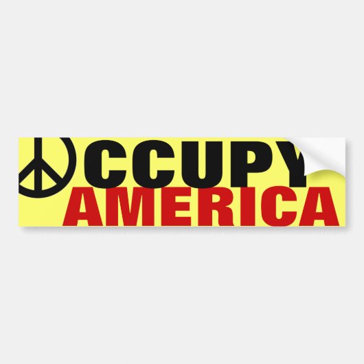 OCCUPY AMERICA BUMPERSTICKER (Voorkant)