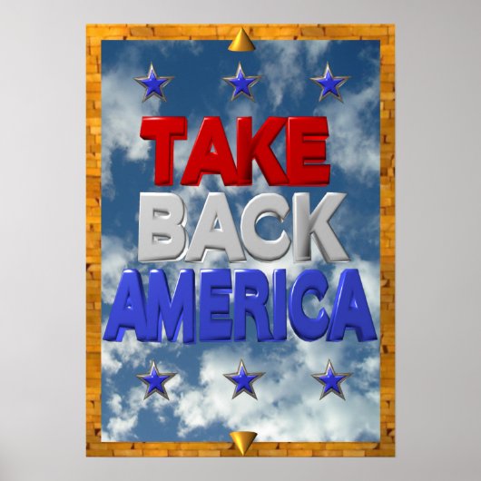 Occupy America-protestbord Poster (Voorkant)