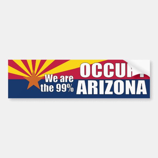 Occupy Arizona Bumpersticker (Voorkant)