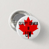 Occupy Canada @ UW-Universiteit Waterloo Ronde Button 3,2 Cm (Voorkant /achterkant)