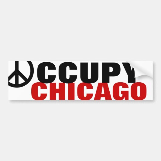OCCUPY CHICAGO BUMPERSTICKER (Voorkant)