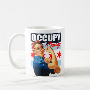 Occupy Chicago Rosie de Riveter Coffee Mok