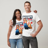 Occupy Chicago Rosie de Riveter t shirt (Unisex)