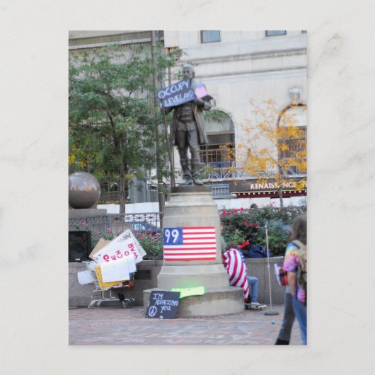 Occupy Cleveland Briefkaart (Voorkant)