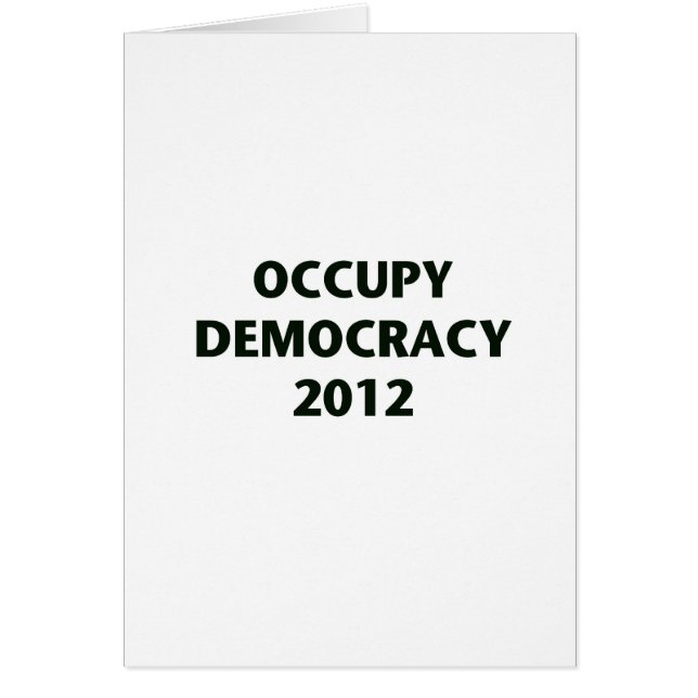 Occupy Démocratie 2012 (Devant)