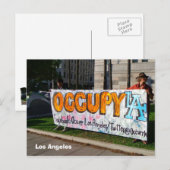 Occupy LA Briefkaart! Briefkaart (Voorkant / Achterkant)