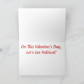 Occupy Le Lit Politique Drôle Carte Valentine (Intérieur)