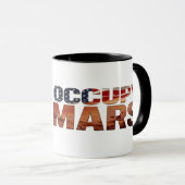 Occupy Mars Mug - Exploration spatiale avec Americ (Devant droit)