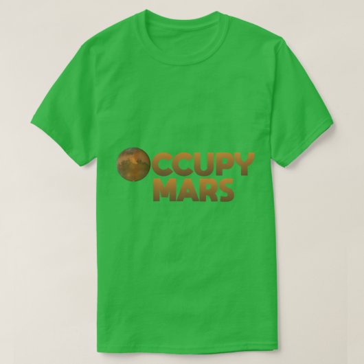 Occupy Mars T-shirt (Design voorkant)