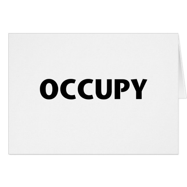 Occupy (noir sur blanc) (Devant horizontal)